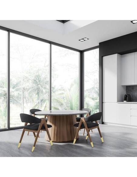 Cubiertas de Pies de Muebles uxcell Metal Dorado 4 Pcs 2.54x5.08cm