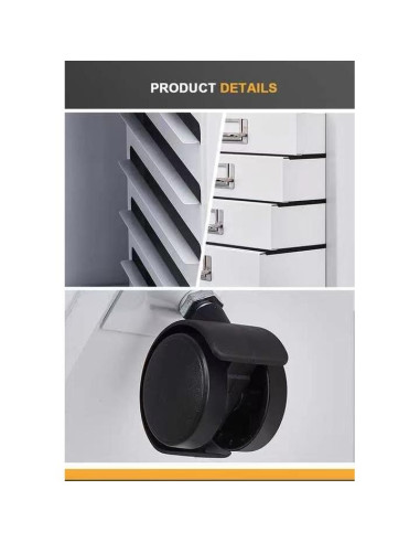 Archivador de Metal 10 Cajones Genérico Blanco para Oficina