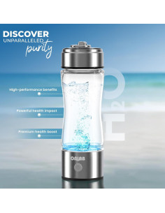 Botella de Agua de Hidrógeno ONIAB 400 ml - Ionizadora 3 en 1 2
