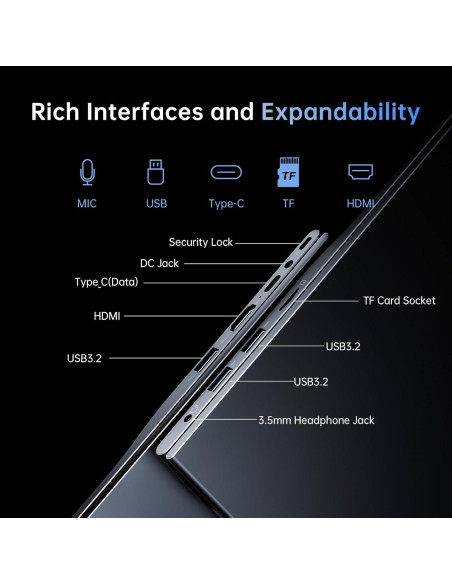 Laptop ACEMAGIC LX15, Intel N97, 8GB RAM, 256GB SSD, 15.6 FHD