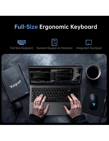 Laptop ACEMAGIC LX15, Intel N97, 8GB RAM, 256GB SSD, 15.6 FHD