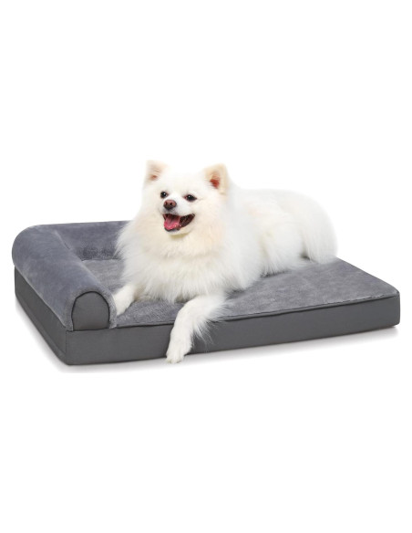 Cama Ortopédica para Perros KSIIA Impermeable 76.2x50.8cm Gris