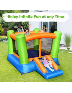 Castillo Inflable JIMUOO 2-en-1 con Resbaladilla 250 cm 2