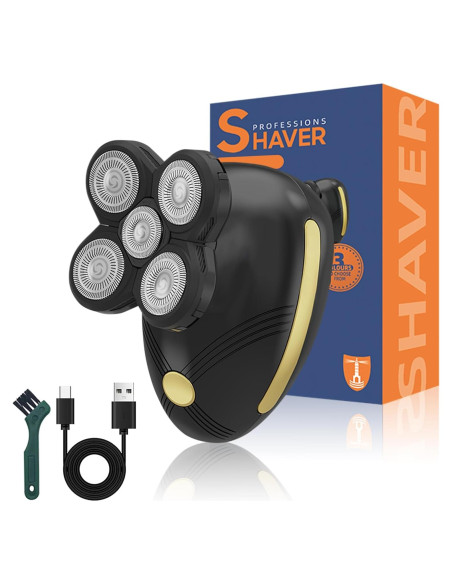 Afeitadora Eléctrica Recargable Laikme 5D para Cabeza Calva