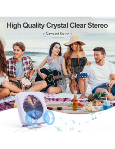 Reproductor de CD portátil MICOCIOUS con Bluetooth 5.1 y FM 2