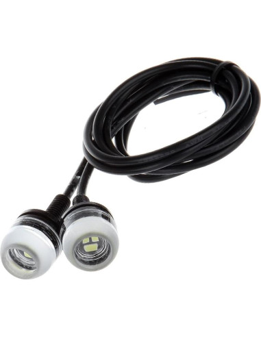 Luz de Niebla LED ECCPP 18mm para Coche DRL Luz Diurna