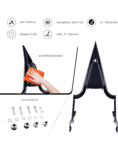 Soporte de Equipaje Sissy Bar Ajustable Kinglemc para Harley 2018-2025 2