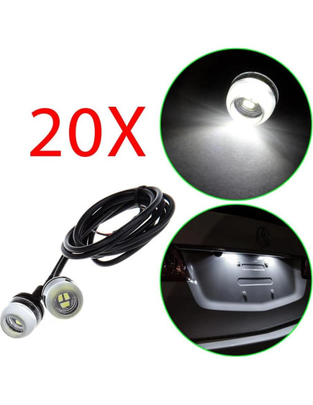 Luz de Niebla LED ECCPP 18mm para Coche DRL Luz Diurna
