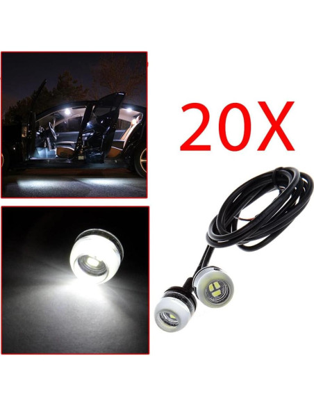 Luz de Niebla LED ECCPP 18mm para Coche DRL Luz Diurna