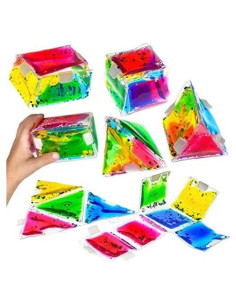 Playlearn Almohadillas de Gel Sensorial 3D - 4 Piezas para Niños