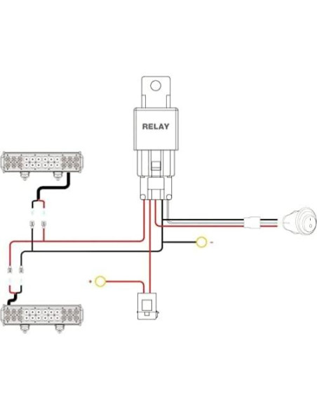 Nilight Pods LED 4" Ámbar 60W Combo Luz Niebla y Spot