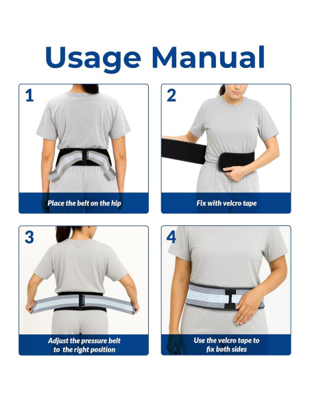 Cinturón Sacroiliaco Dainely SI - Faja Ajustable para Dolor Lumbar