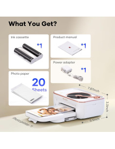 Impresora de Fotos Portátil HPRT CP6000 4x6" Wi-Fi y Bluetooth 2