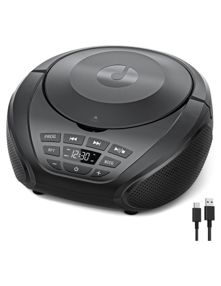 Reproductor de CD Portátil Gueray B-03 con Radio FM y AUX