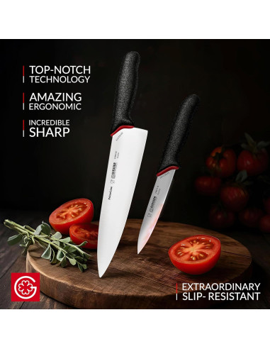 Cuchillo de Chef Giesser 20.1 cm Inoxidable + Cuchillo de Verduras