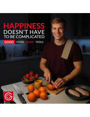 Cuchillo de Chef Giesser 20.1 cm Inoxidable + Cuchillo de Verduras