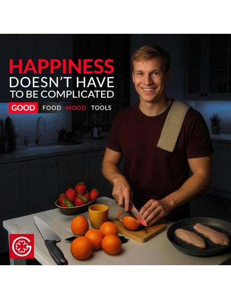 Cuchillo de Chef Giesser 20.1 cm Inoxidable + Cuchillo de Verduras