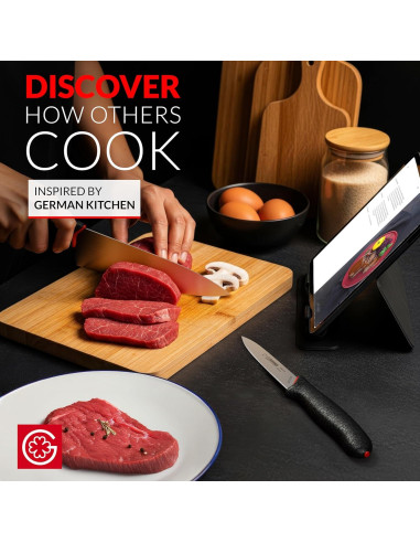 Cuchillo de Chef Giesser 20.1 cm Inoxidable + Cuchillo de Verduras