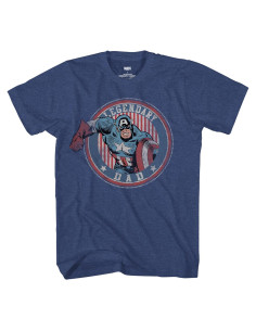Camiseta de Papá Capitán América Marvel para Adultos XL