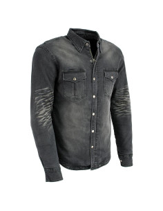 Camisa de Motociclista de Franela Negra Milwaukee MPM1620 Mediana