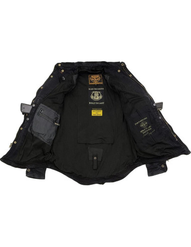 Camisa de Motociclista de Franela Negra Milwaukee MPM1620 Mediana