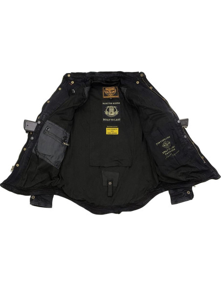 Camisa de Motociclista de Franela Negra Milwaukee MPM1620 Mediana