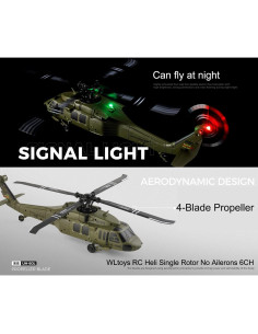 Helicóptero RC K170 GUANGDONG 4CH Giroscopio 6 Ejes 0.80 kg 2