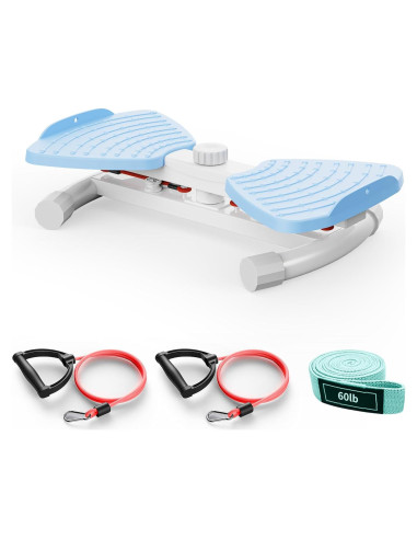 Máquina de Torsión de Cintura Zieuyend Azul con Banda de Resistencia