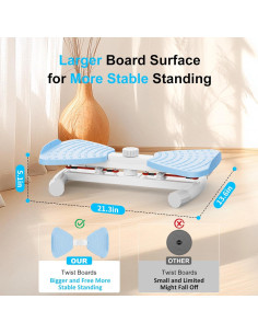 Máquina de Torsión de Cintura Zieuyend Azul con Banda de Resistencia 2