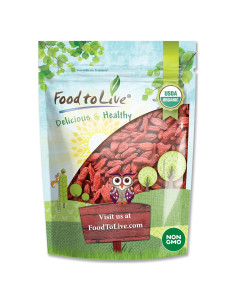 Berries de Goji Orgánicos Food to Live 226g - Secados al Sol