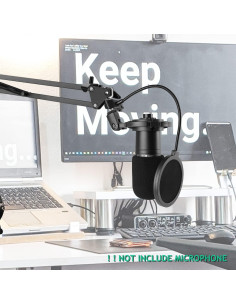 Soporte de Choque Rigych para Micrófono AT2020 con Filtro Pop 2