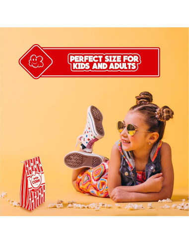 Bolsas de Palomitas de Papel Poppy 2 oz - Paquete de 200