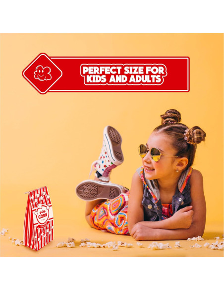 Bolsas de Palomitas de Papel Poppy 2 oz - Paquete de 200