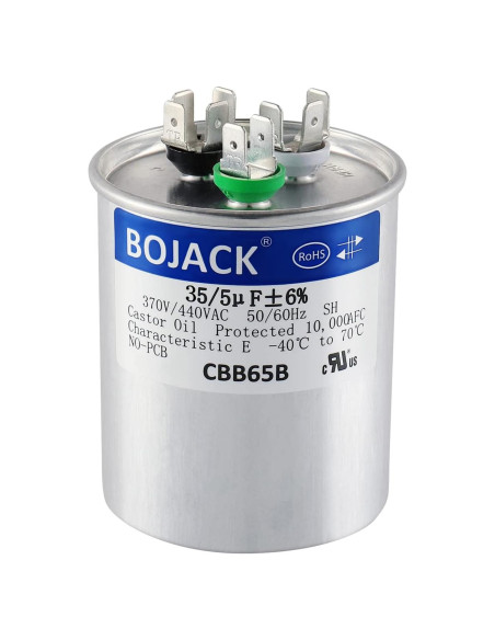Capacitor Redondo BOJACK 35+5uF 440V Reemplazo Mejorado