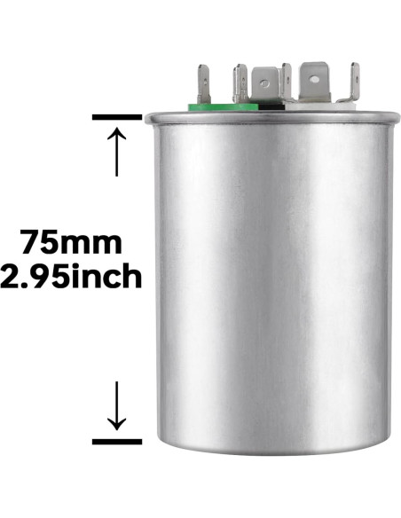 Capacitor Redondo BOJACK 35+5uF 440V Reemplazo Mejorado