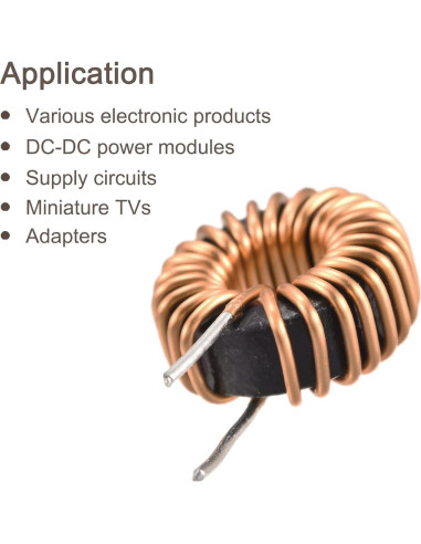 Bobina Inductancia Toroidal MECCANIXITY 47uH 7A Paquete de 5