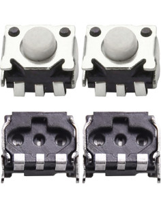 6 Interruptores de Botón de Gatillo Miniatura JJHXSM 3x5x3.5mm 2