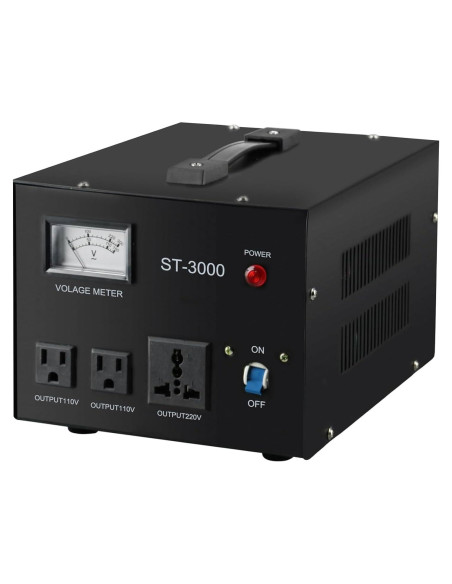 Convertidor Regulador de Voltaje YaeCCC ST-3000 110V/220V