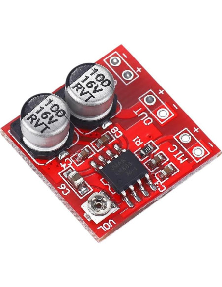 Placa Amplificadora Lm386 Genérico 2026 para Micrófono Electret