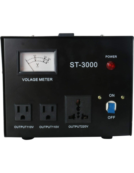 Convertidor Regulador de Voltaje YaeCCC ST-3000 110V/220V
