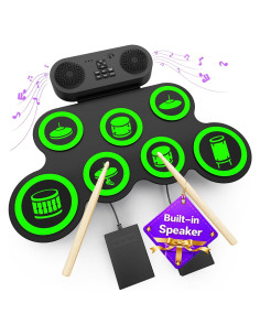 Set de Batería Eléctrica Verde VerkTop G896 con Altavoces