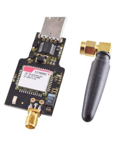 Módulo GSM GPRS USB SIM800C 4 bandas con Bluetooth y antena