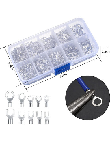 Kit de 320 Terminales Hembras de Anillo No Aislados MRSDZ