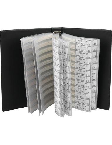 Libro de Muestras de Resistencias SMD 4250Pcs WALFRONT 0603