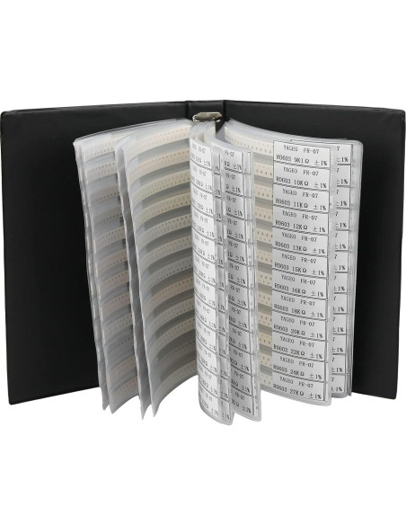 Libro de Muestras de Resistencias SMD 4250Pcs WALFRONT 0603