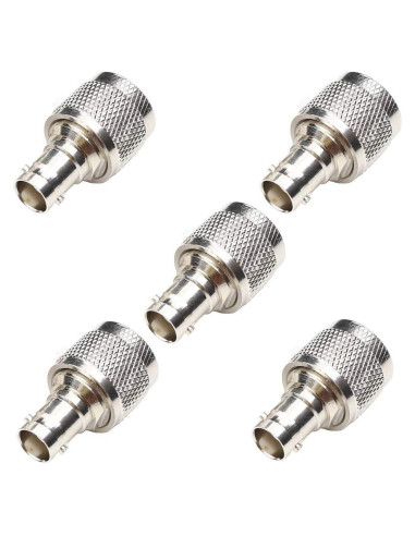 Adaptador Coaxial N Macho a BNC Hembra ANHAN 5 Pack