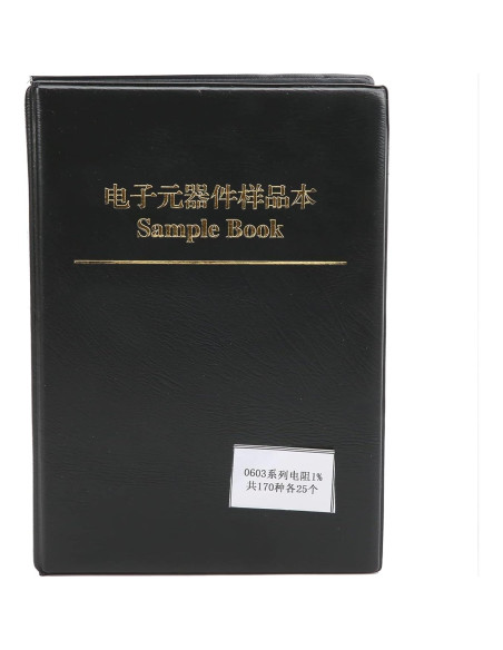 Libro de Muestras de Resistencias SMD 4250Pcs WALFRONT 0603