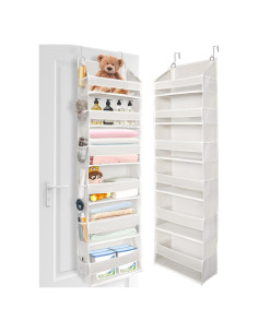 Organizador Colgante ULG sobre Puerta 6 Bolsillos Beige 22.68kg