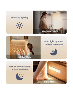 Luz LED Bajo Gabinete DiDiSky 20cm con Sensor de Movimiento 2