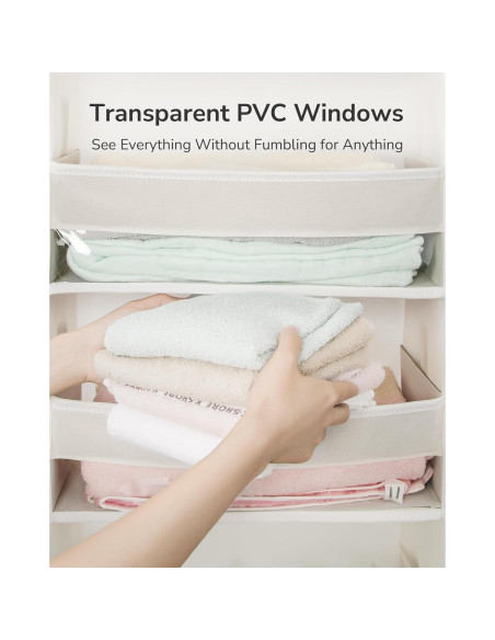 Organizador Colgante ULG sobre Puerta 6 Bolsillos Beige 22.68kg Organizador Colgante ULG sobre Puerta 6 Bolsillos Beige 22.68kg